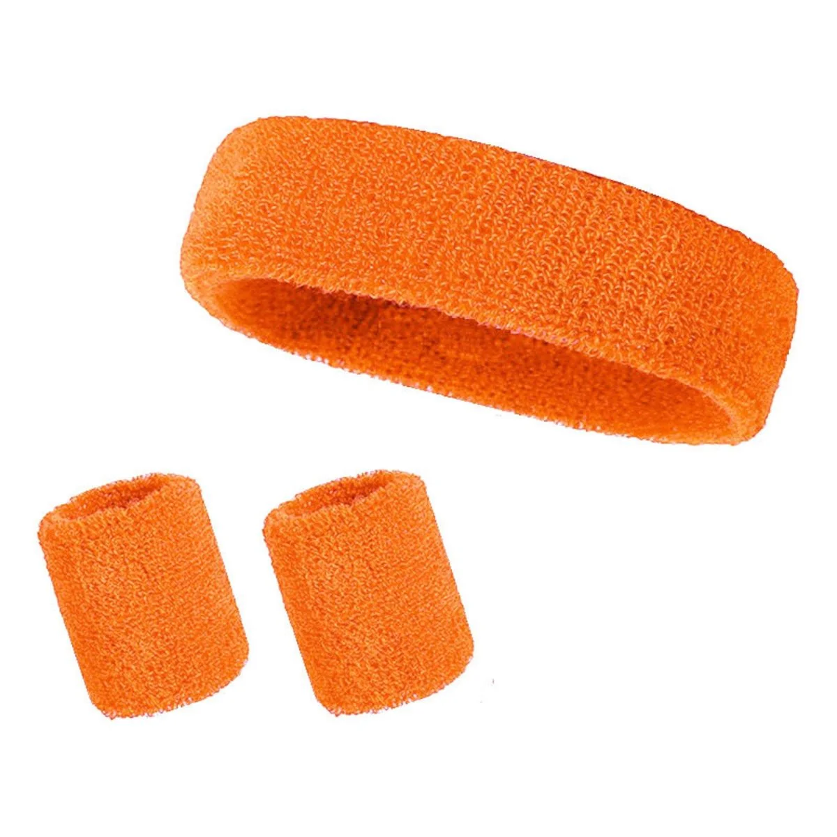 Neon Orange Aerobics Accessory Set for Adults