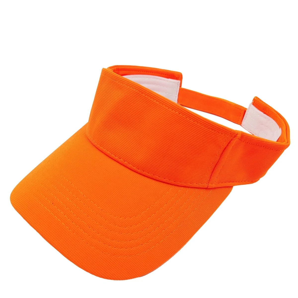 Neon Orange Visor Cap for Adults