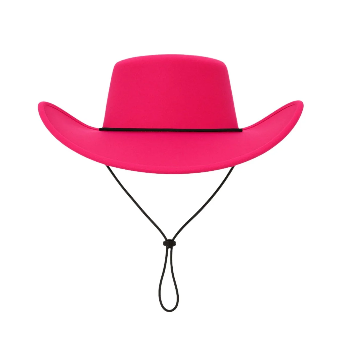 Neon Pink Cowboy Hat for Adults - Image 2