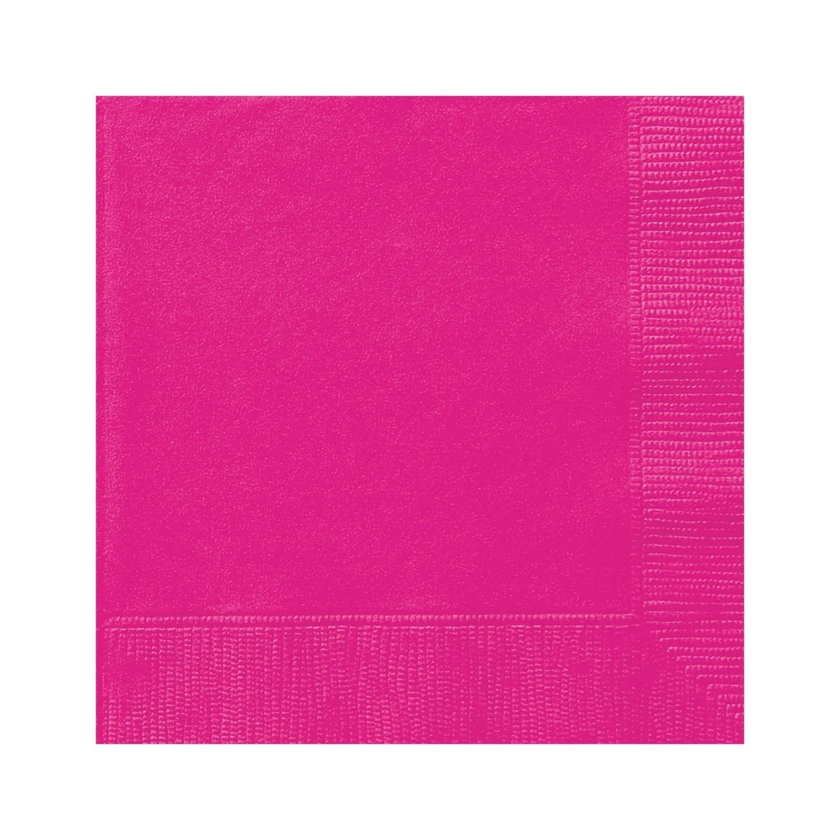 Neon Pink Small Beverage Napkins, 40 Count