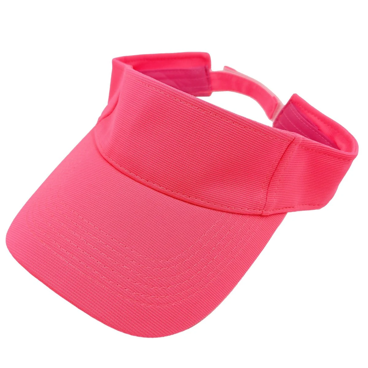 Neon Pink Visor Cap for Adults