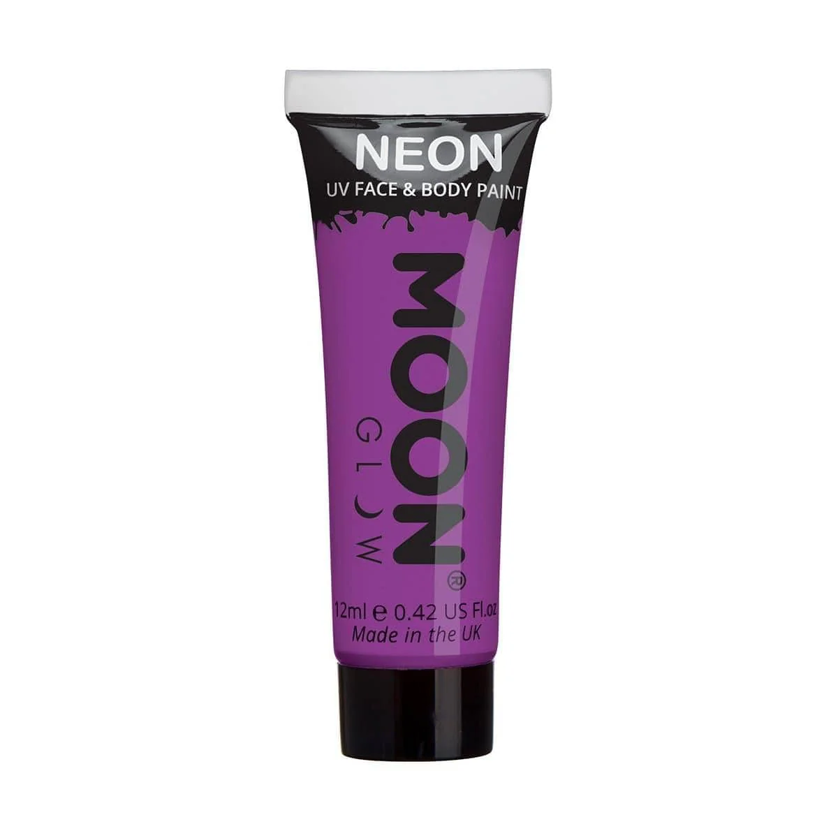 Moon purple neon UV face & body paint