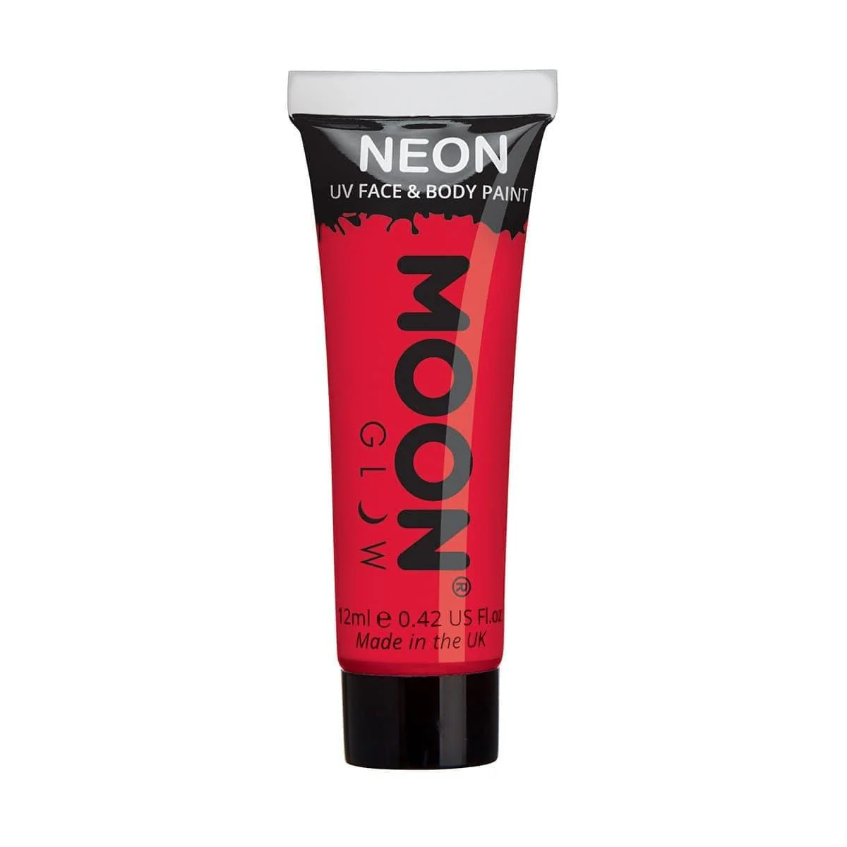 Moon red neon UV face & body paint