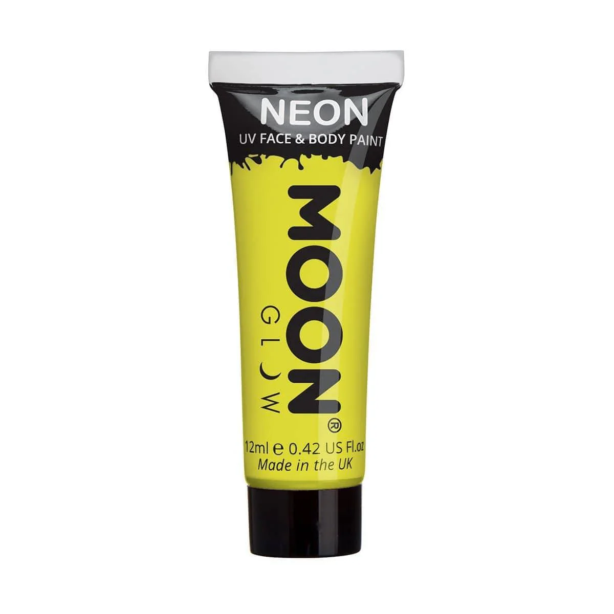 Moon yellow neon UV face & body paint