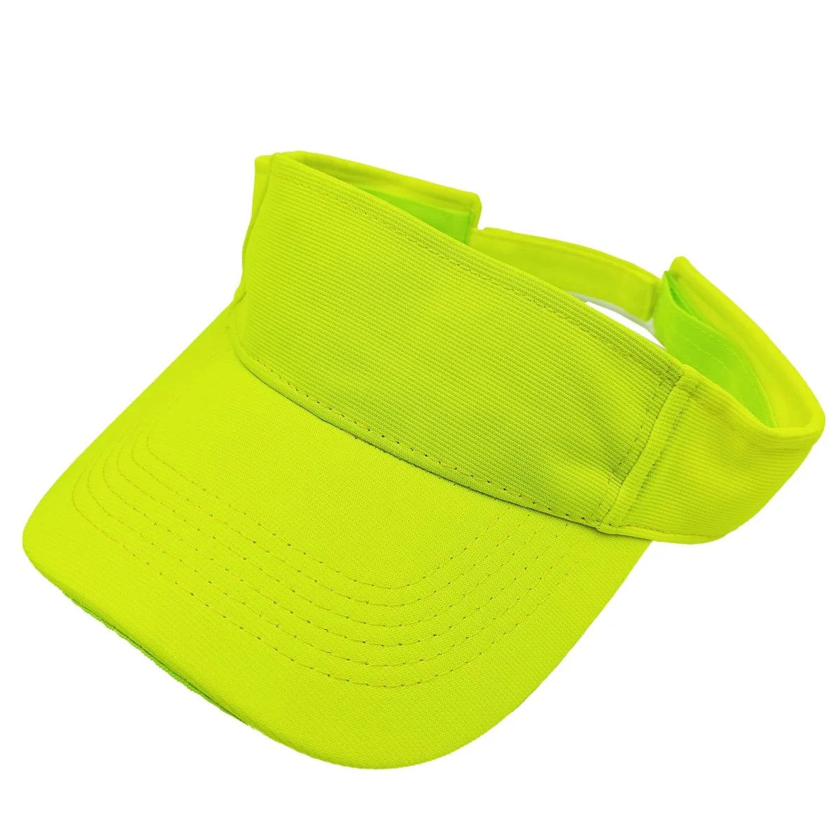 Neon Yellow Visor Cap for Adults