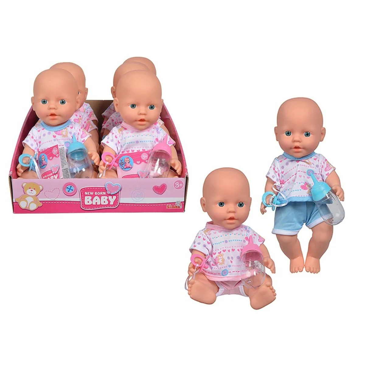 New Born Baby Doll Drink and Wet, Assortment, 1 Count
