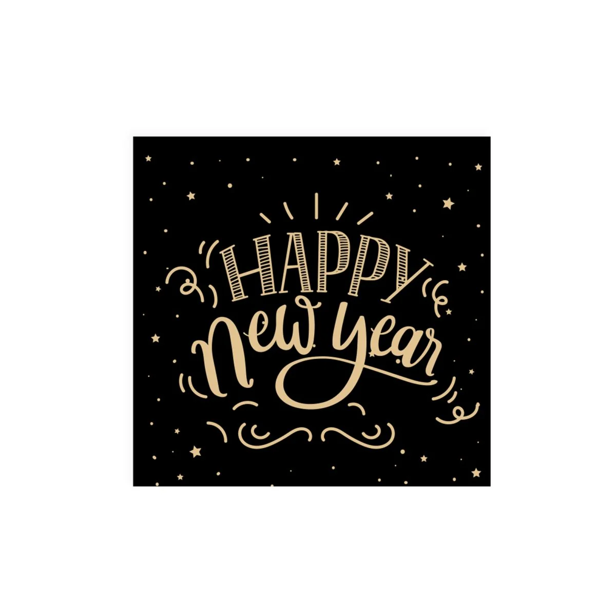 New Year 2026 Large Lunch Napkins, 16 Count