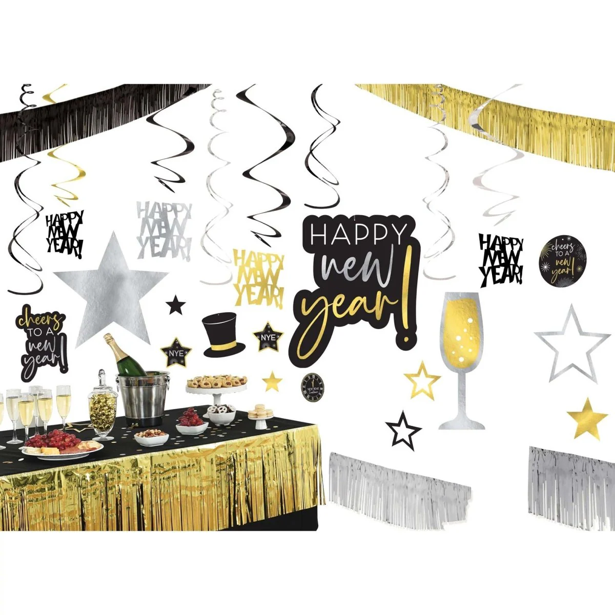 New Year Room Decoration Kit, 28 Count