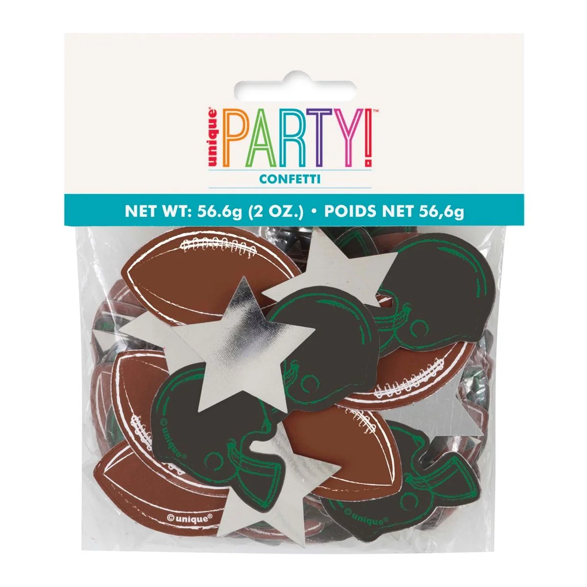NFL Super Bowl Party Jumbo Paper Foil Confetti, 2 Oz, 1 Count
