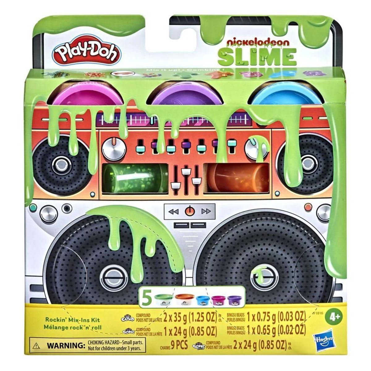 Nickelodeon Slime Play-Doh Rockin' Mix-Ins Kit, 1 Count - Image 2