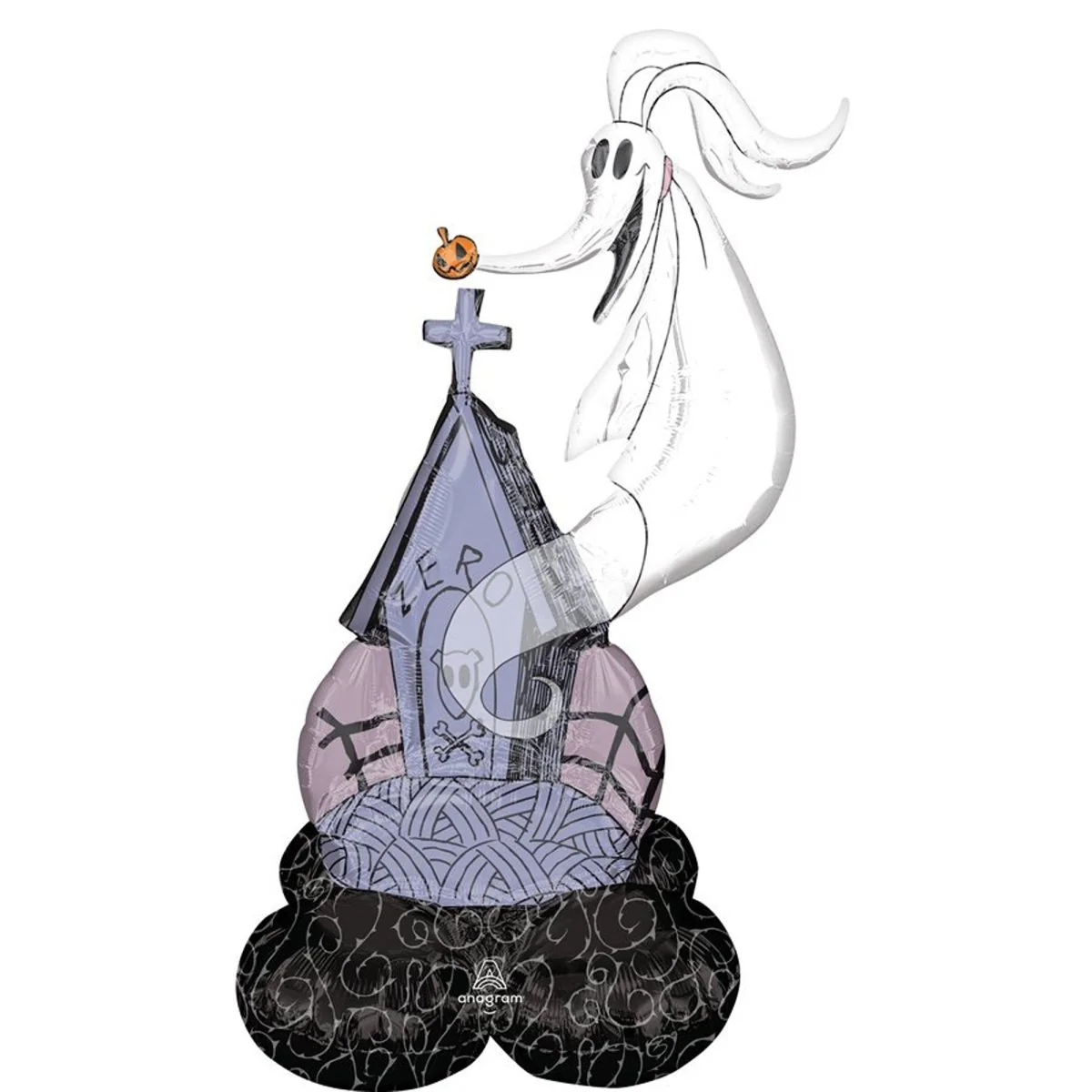 Nightmare Before Christmas, Zero, Airloonz Standing Air-Filled Balloon, 33 Inches, 1 Count