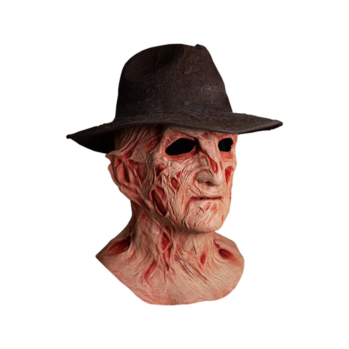 Nightmare on Elm Street Freddy Krueger Deluxe Mask with Fedora Hat for Adults - Image 2