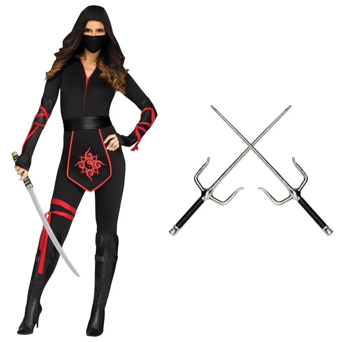 Ninja Warrior Costume Kit for Adults