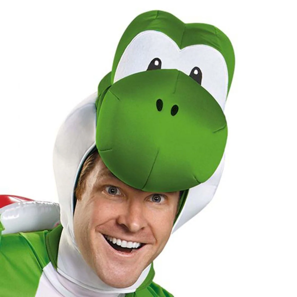Nintendo Super Mario Bros Yoshi Deluxe Costume for Adults, Green Jumpsuit with Attached Tail - Image 3