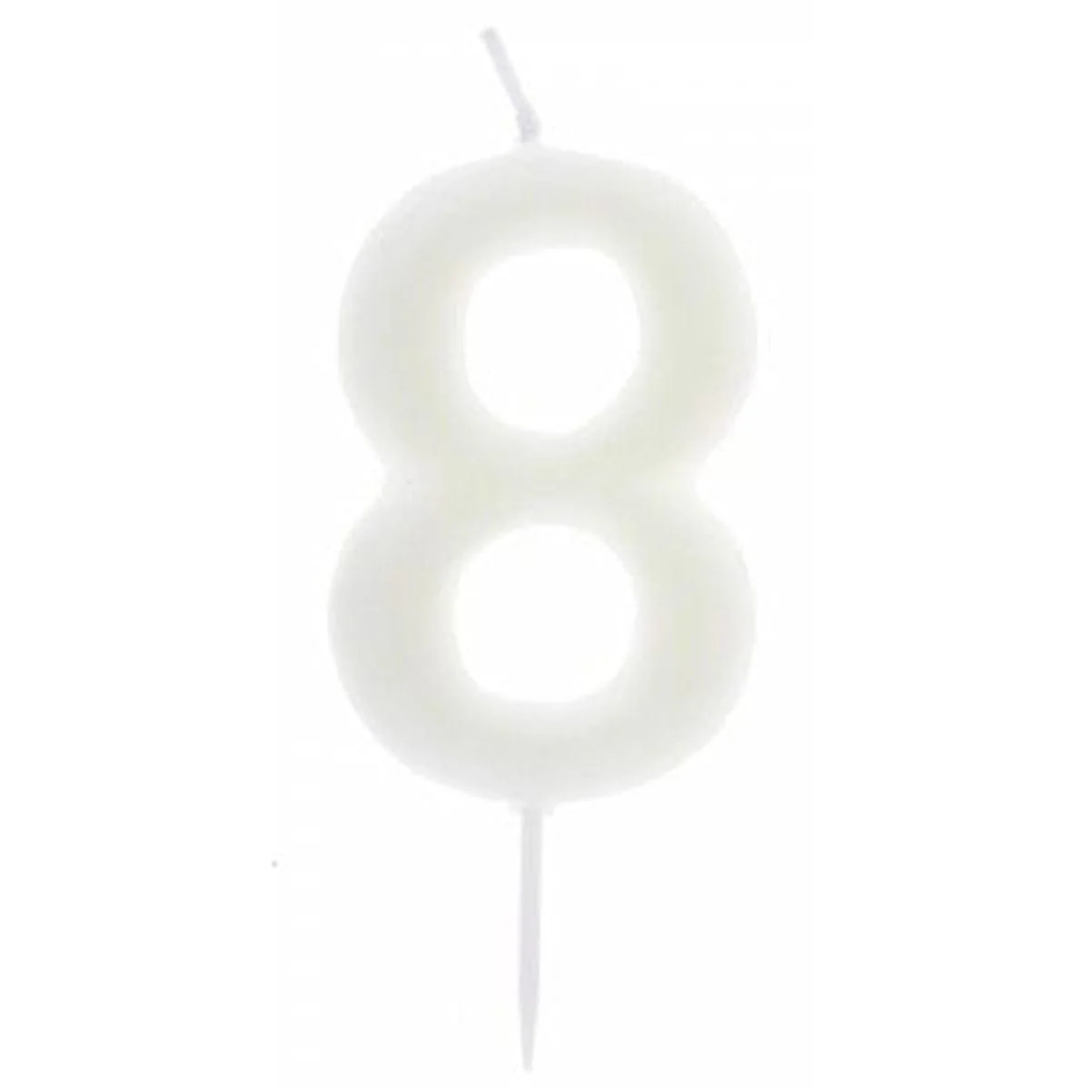 Number 8 Birthday Candle, Phosphorescent