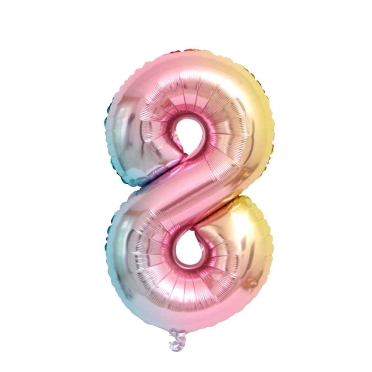 Ombre Pastel Number 8 Foil Balloon, 40 Inches, 1 Count