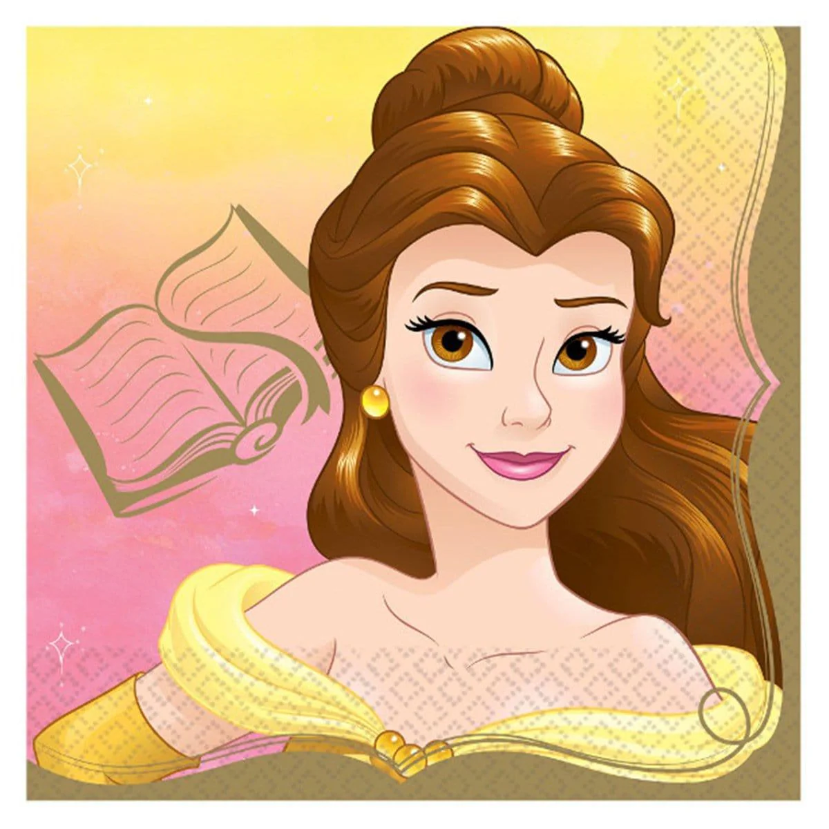 Once Upon A Time Belle lunch napkins, 16 per package
