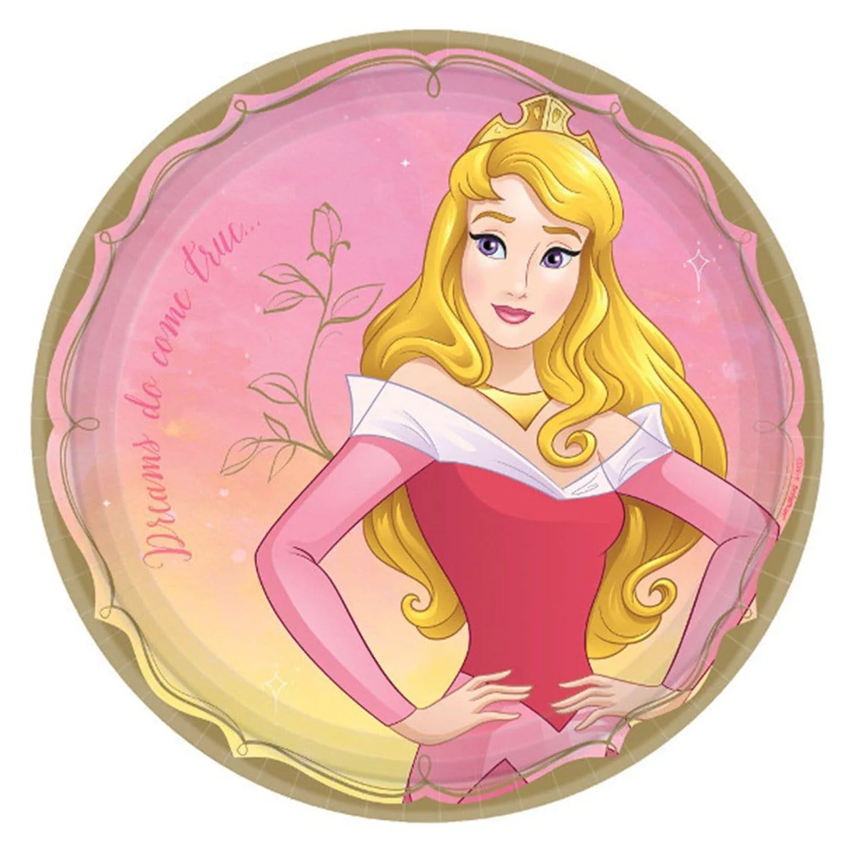 Once Upon A Time Aurora Dinner Plates 9 inches, 8 per package