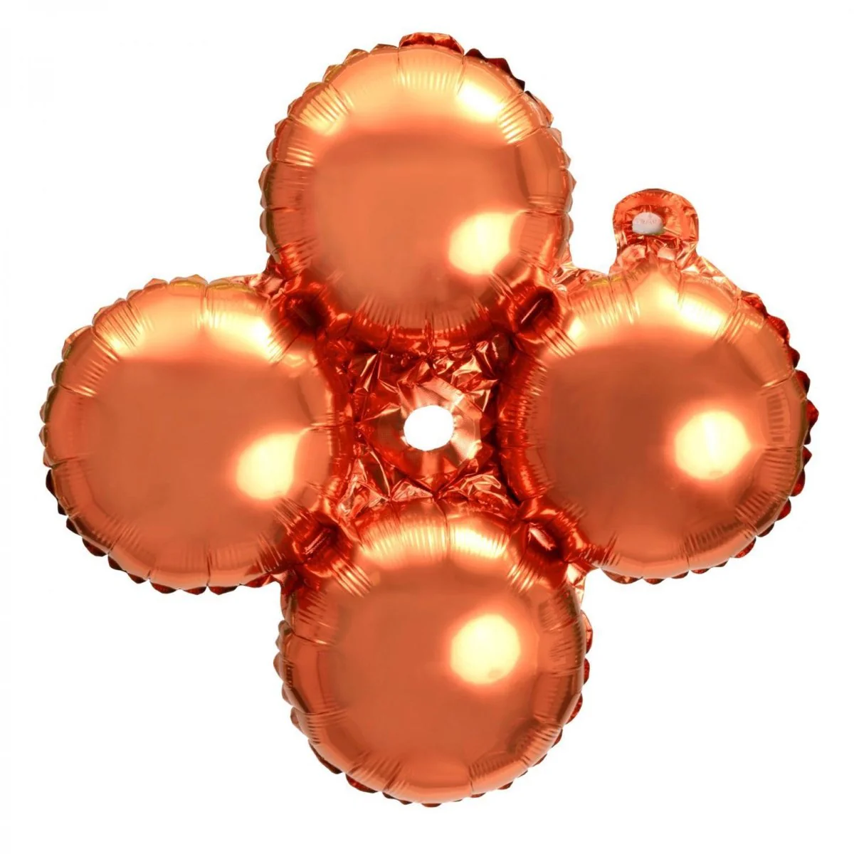 Orange Bulk Quad Foil Balloon, 18 Inches, 1 Count