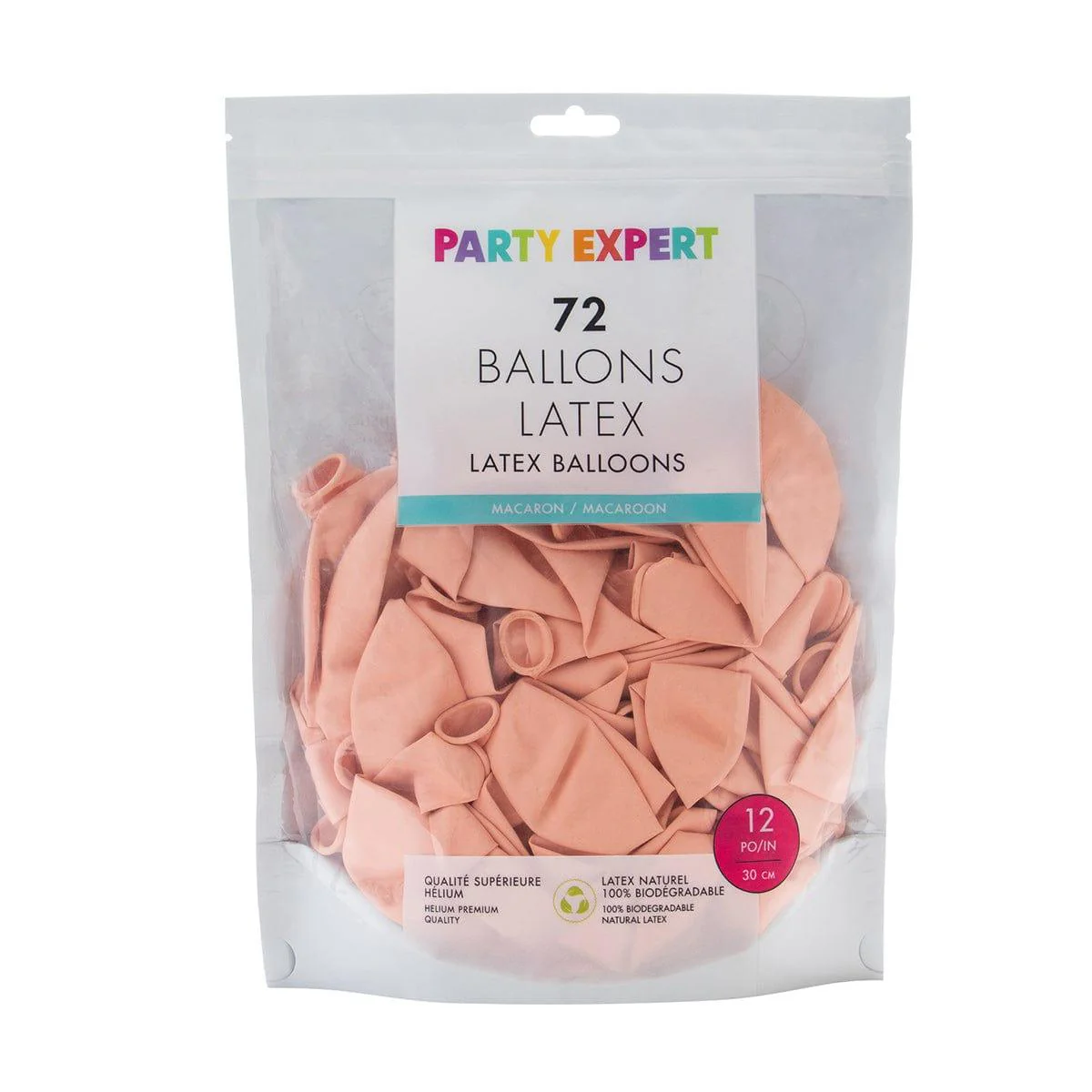 Orange Latex Balloon 12 Inches, Macaroon Collection, 72 Count - Image 3