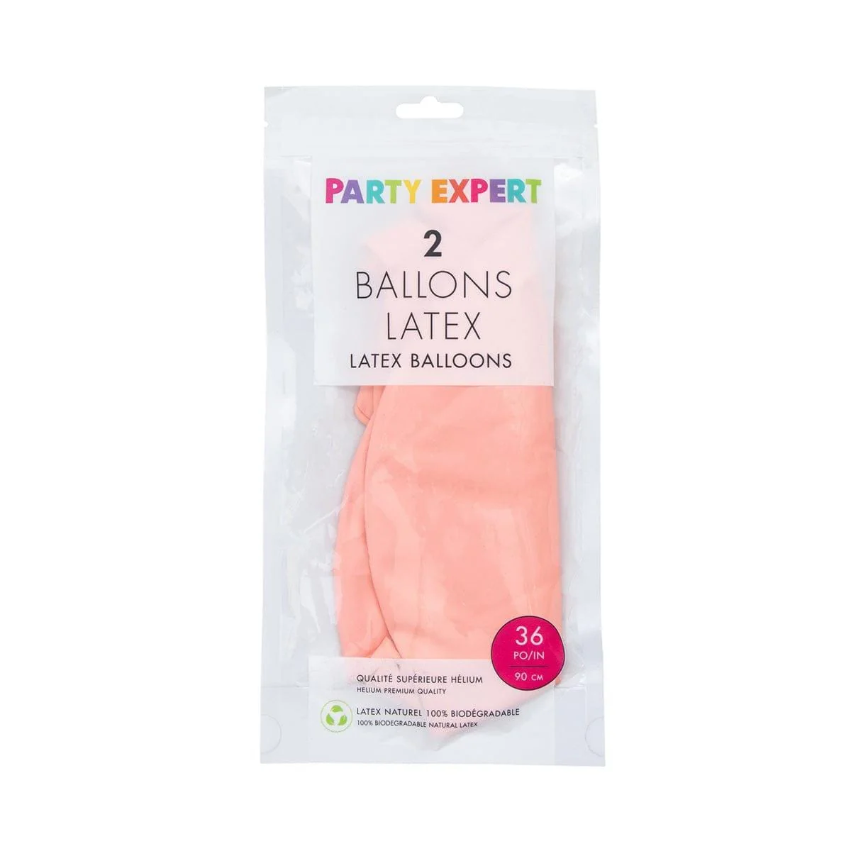 Orange Latex Balloon 36 Inches, Macaroon Collection, 2 Count - Image 3