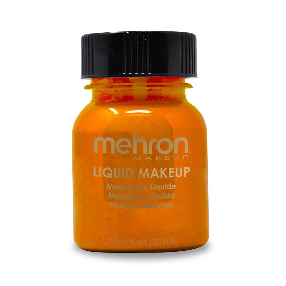Mehron Orange liquid makeup, 1 ounce
