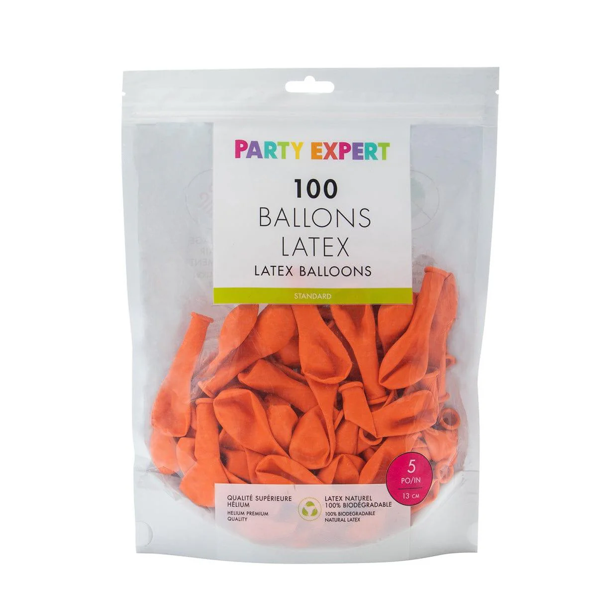 Orange Latex Balloon 5 Inches, 100 Count - Image 2