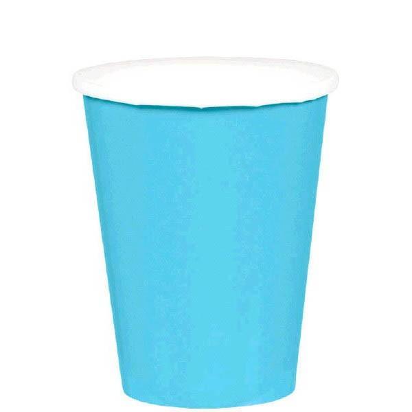 Paper Cups 9 Oz - Caribbean Blue 20/pkg.