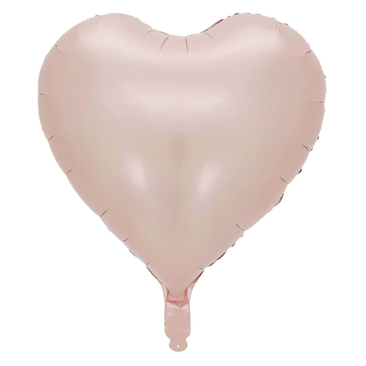 Pastel Light Pink Heart Shaped Foil Balloon, 18 Inches, 1 Count