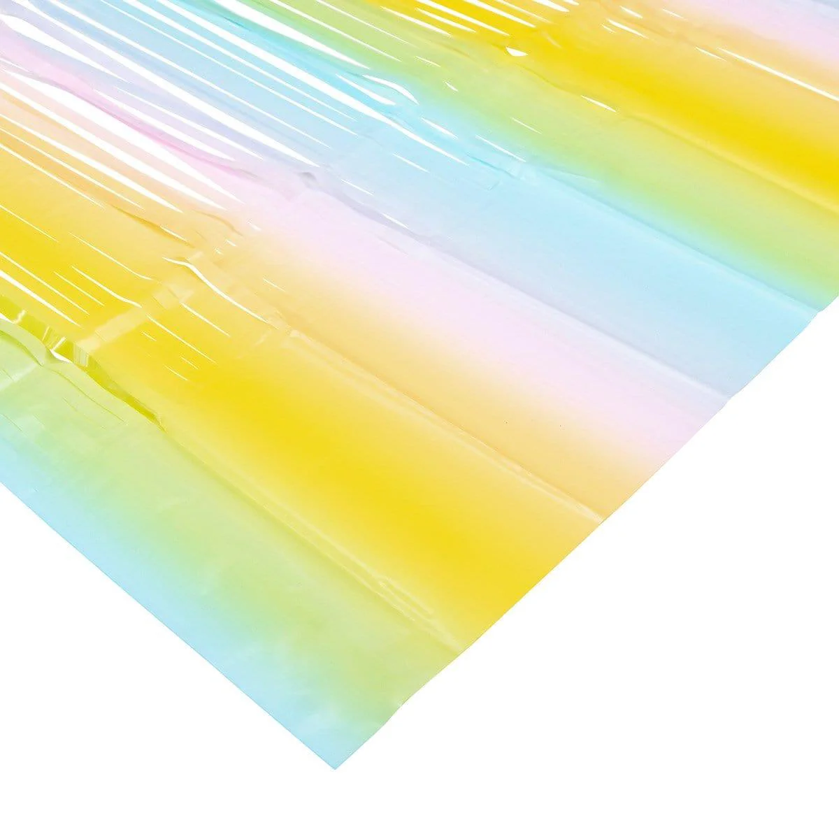 Pastel Rainbow, Macaroon Collection, Foil Fringe Curtain - Image 2