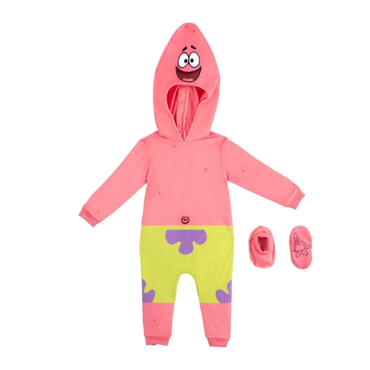 Patrick Star Costume for Babies, Spongebob Squarepants, Jumper with Hood - Image 3