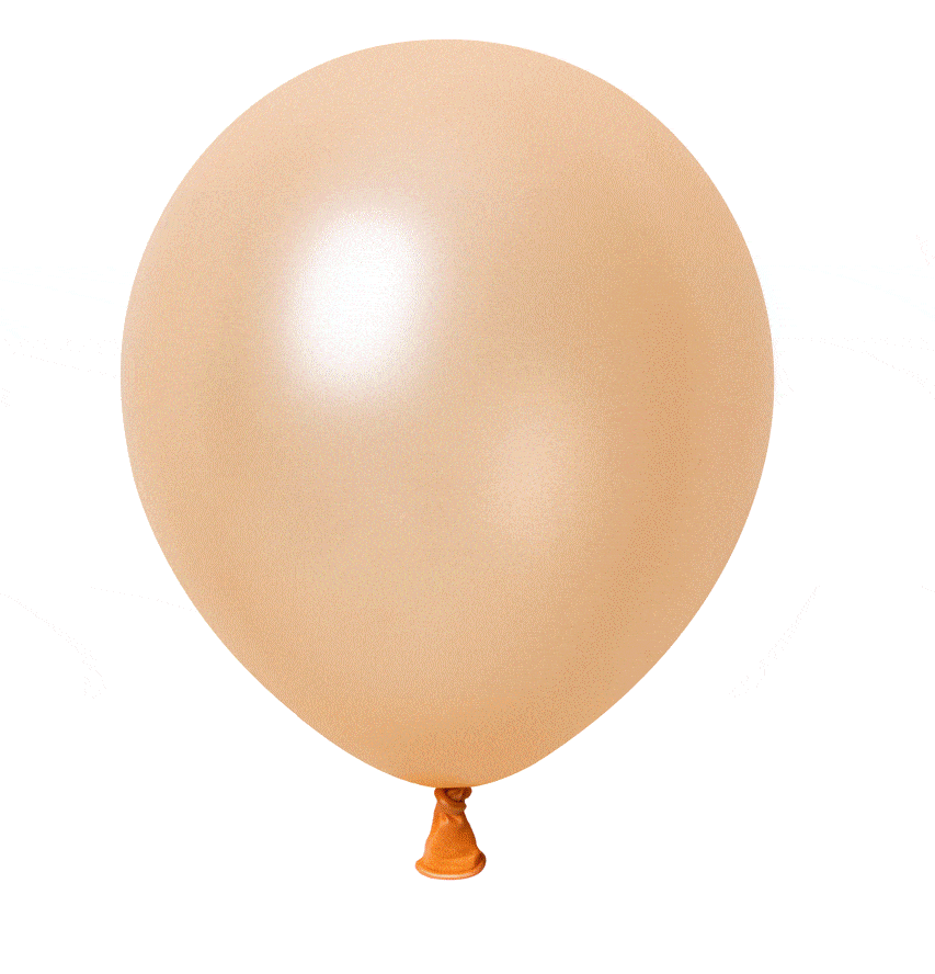 Peach Latex Balloon 12 Inches, Pearl Collection, 72 Count