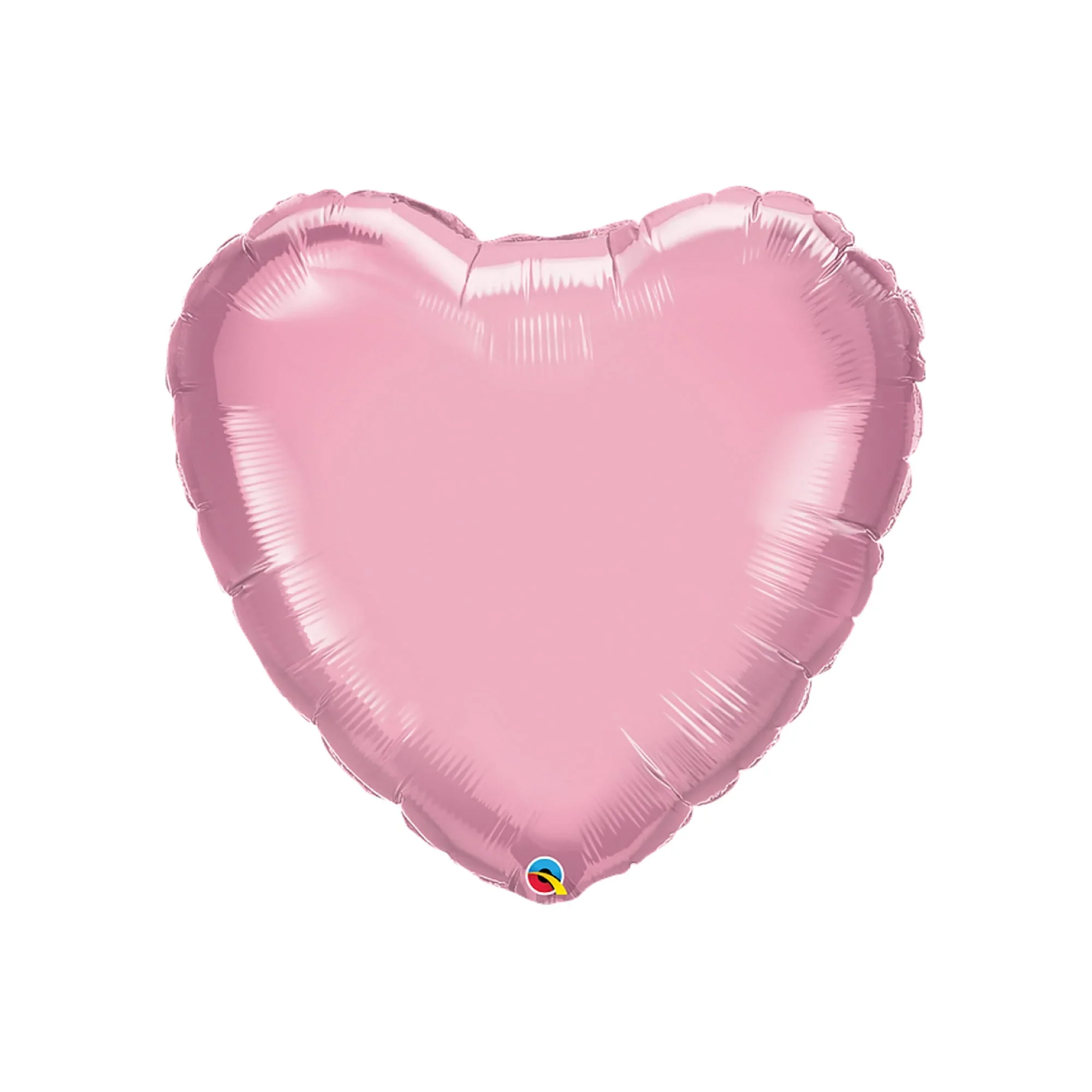 Pearl Pink Heart Supershape Foil Balloon, 36 Inches, 1 Count