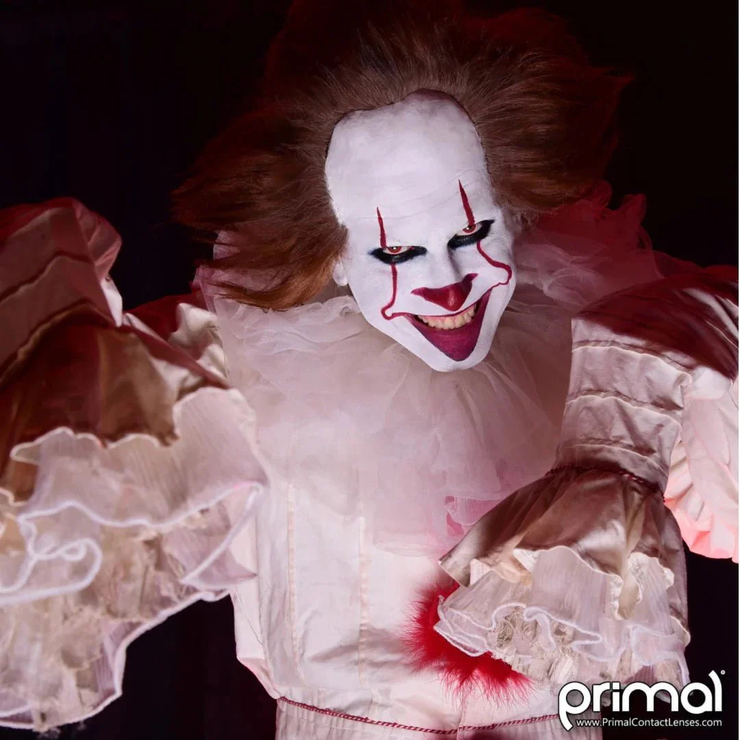 PRIMAL® Pennywise - Orange and Yellow Coloured Contact Lenses, 3 months usage - Image 6