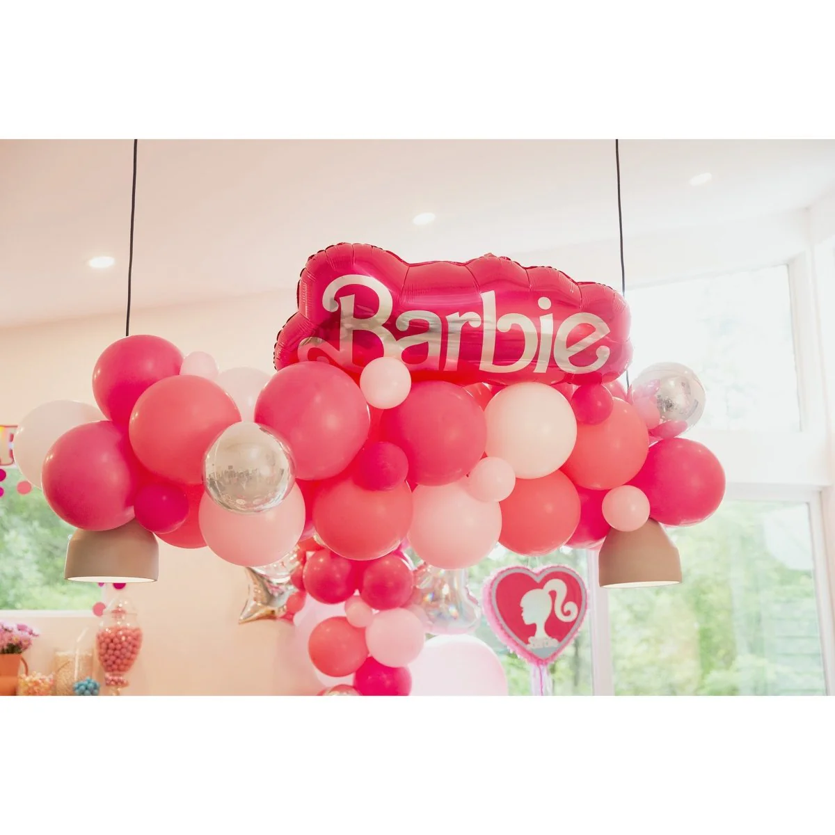 Pink Barbie Malibu Beach Round Foil Balloon, 18 Inches, 1 Count - Image 4