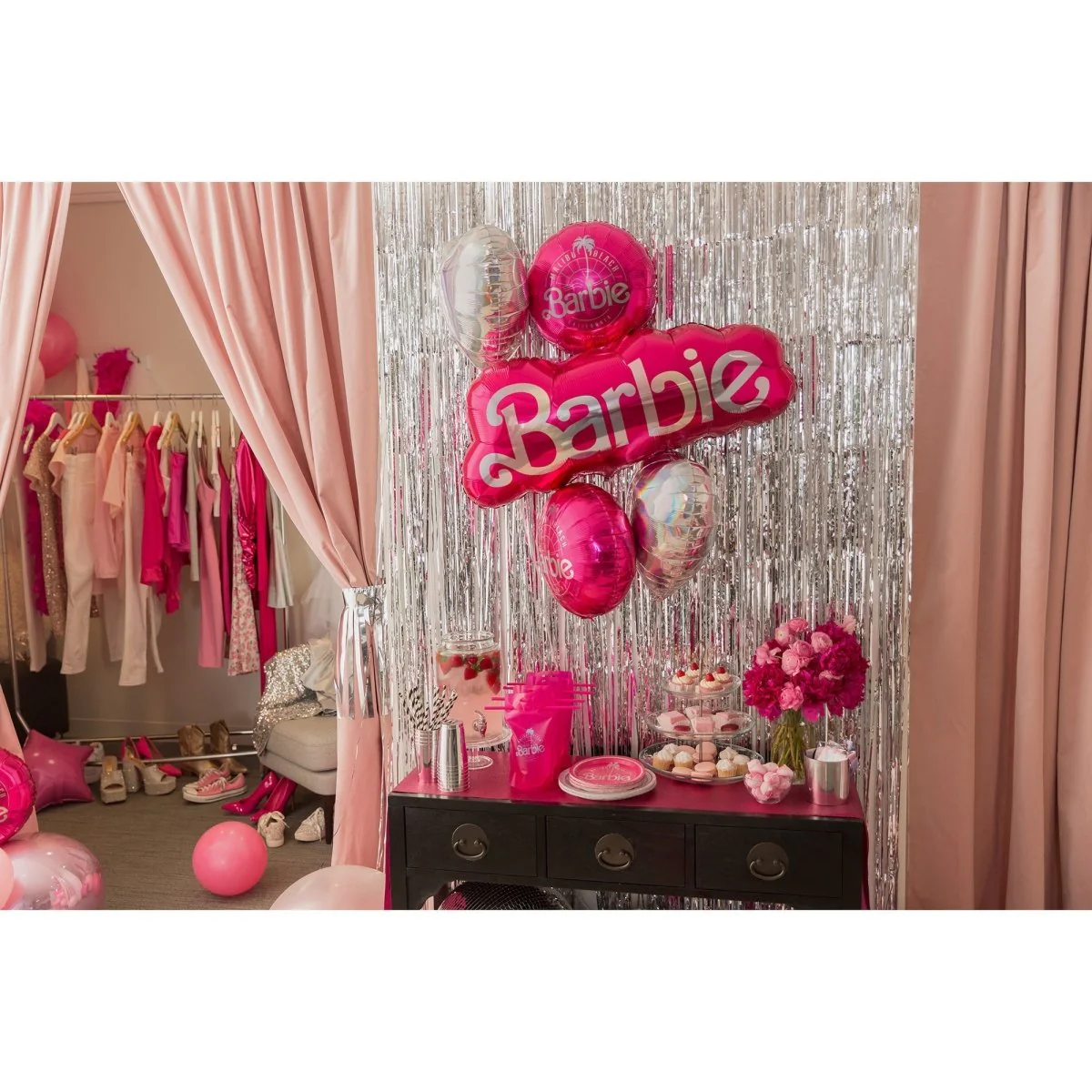 Pink Barbie Malibu Beach Supershape Foil Balloon, 32 Inches, 1 Count - Image 4
