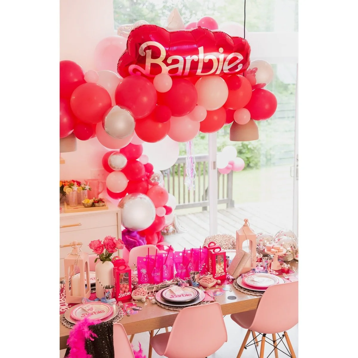 Pink Barbie Malibu Beach Supershape Foil Balloon, 32 Inches, 1 Count - Image 5