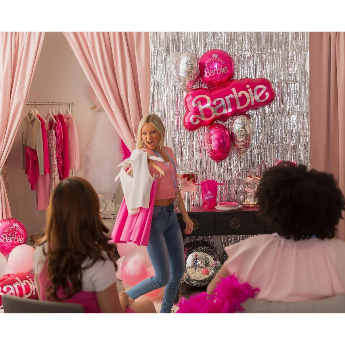 Pink Barbie Malibu Beach Supershape Foil Balloon, 32 Inches, 1 Count - Image 6