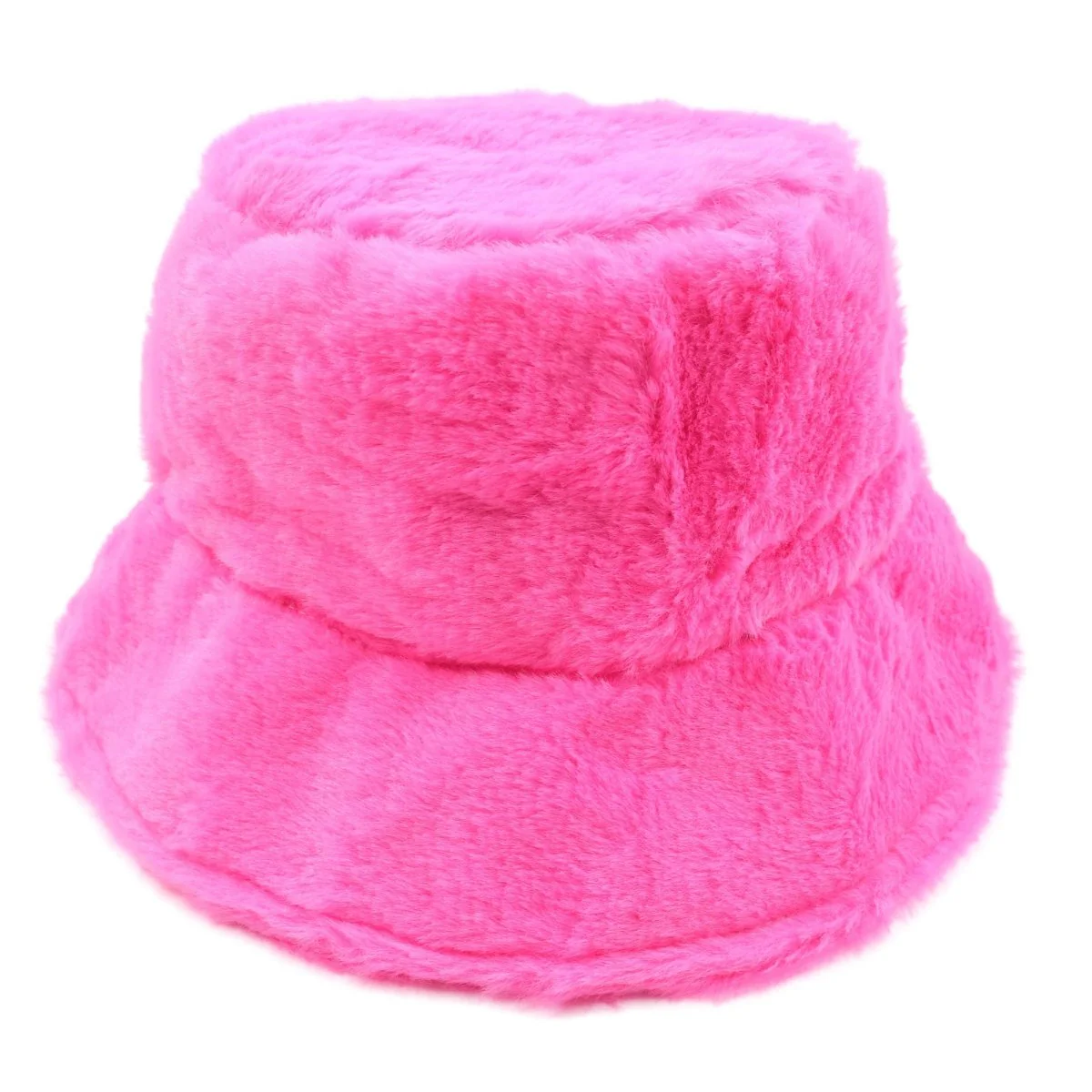 Pink Faux Fur Hat for Adults