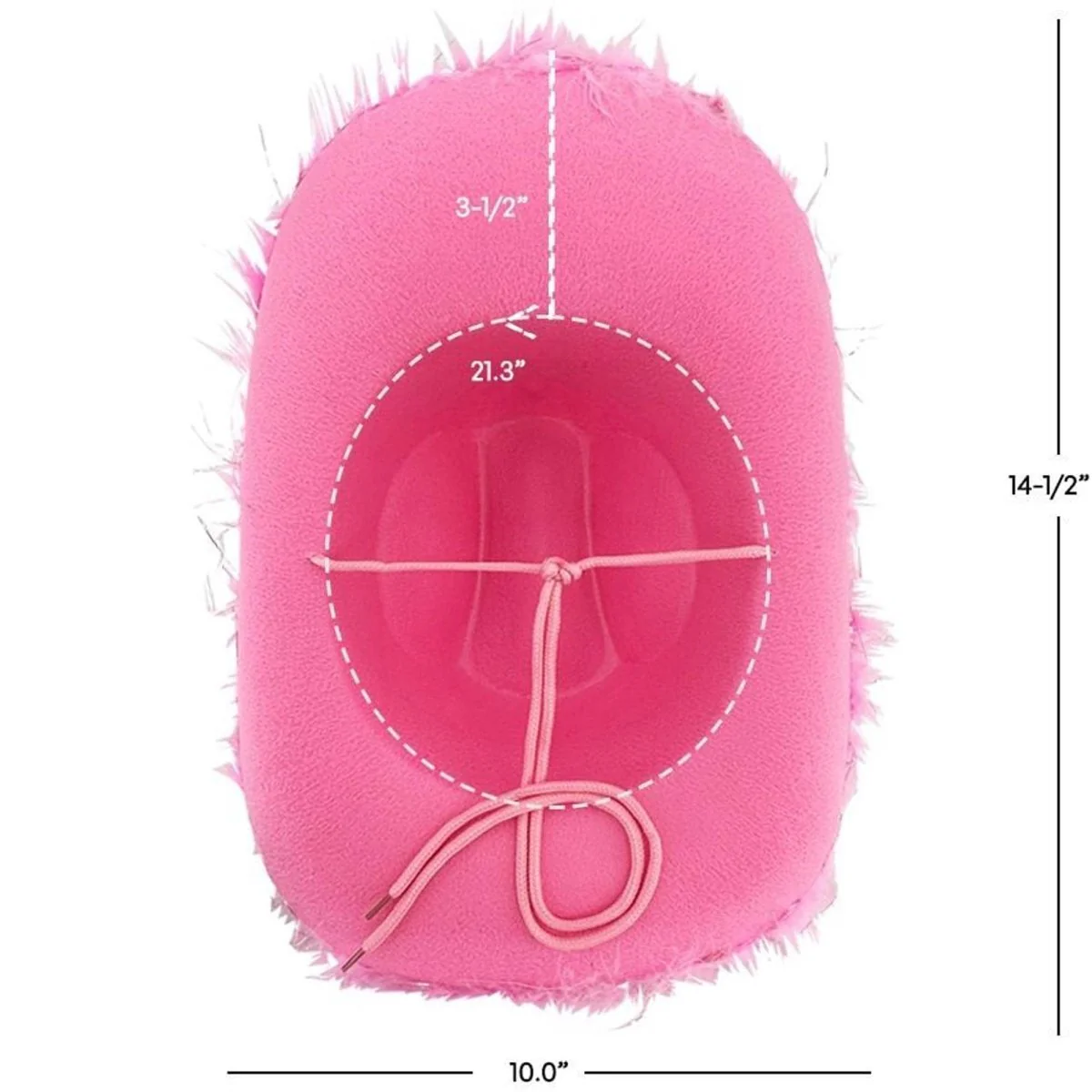Pink Festival Cowboy Hat with Silver Tiara for Kids - Image 3