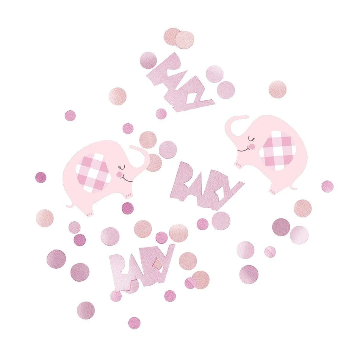 Pink Floral Elephant Confetti