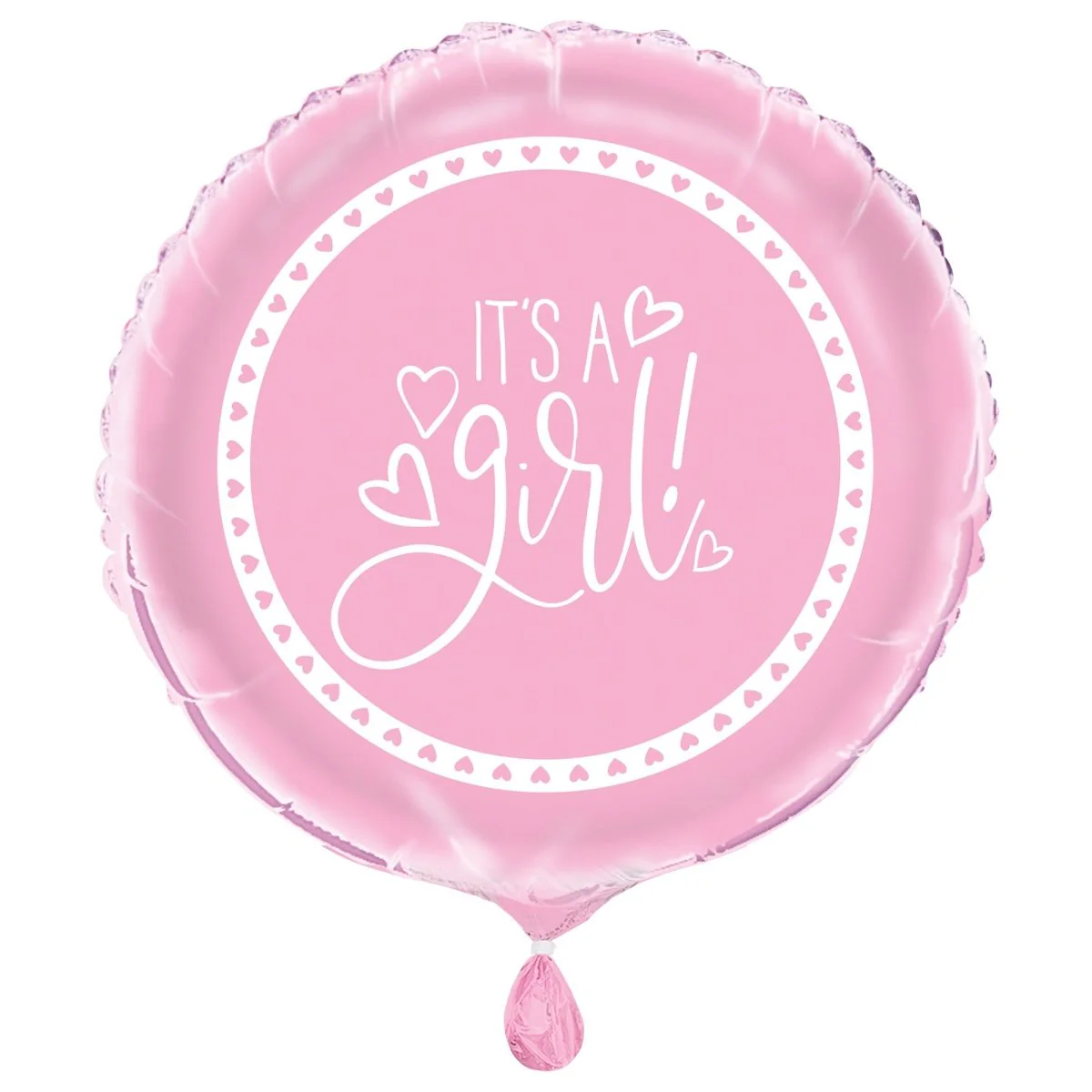 Pink Hearts Foil Balloons, 18 Inches, 1 Count