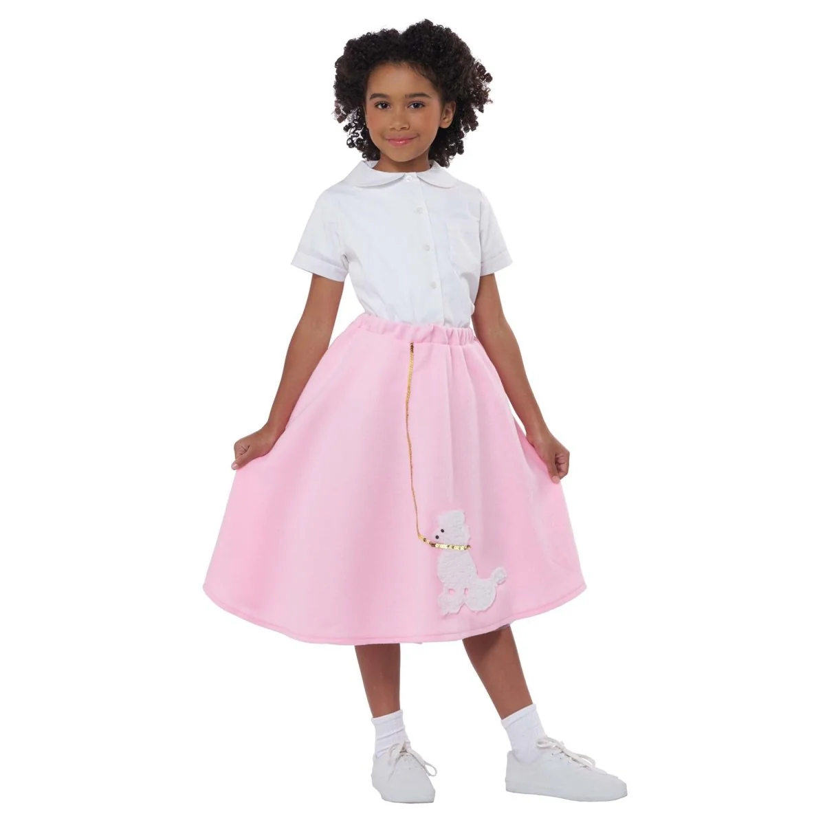 Pink Poodle Skirt for Kids, 50s Skirt - Image 2