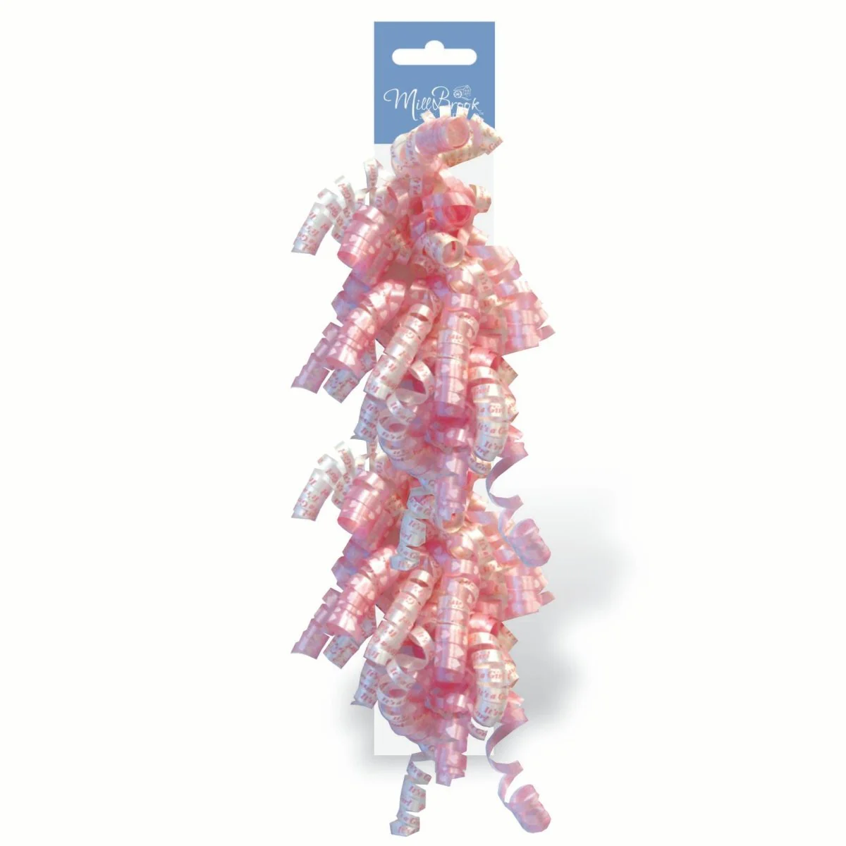 Pink Printed Swirl Gift Bow, 1 Count