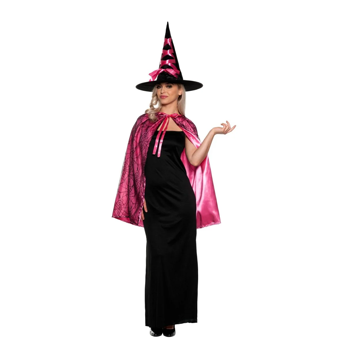 Pink Witch Hat and Cape for Adults