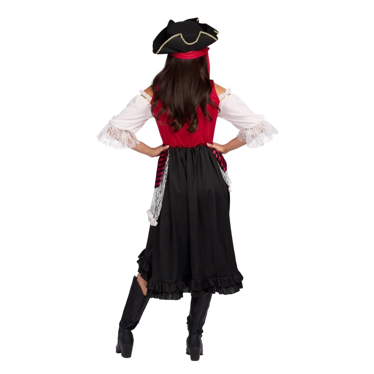Pirate of the Sea Dress Costume for Adults, Dress and Hat - Image 4