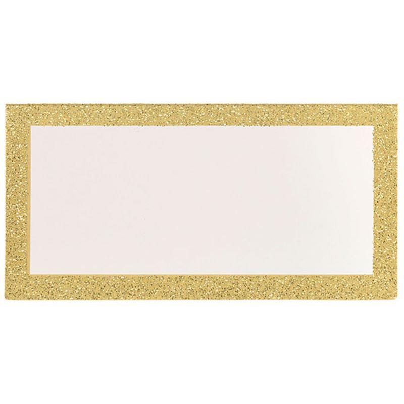 Place Card 50/pkg - Gold Glitter