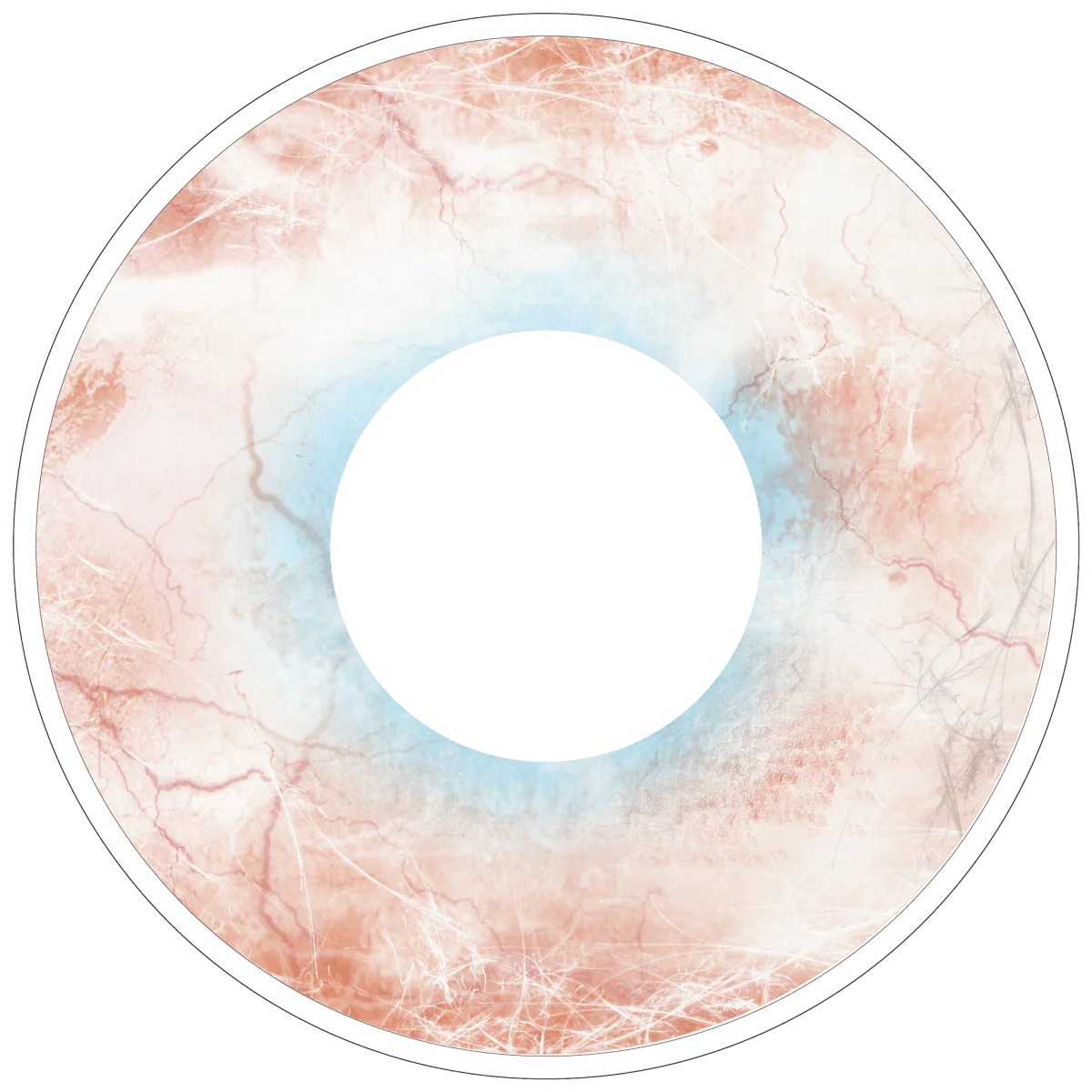 PRIMAL® Plague - White Mini-Sclera Coloured Contact Lenses, 3 Month Usage - Image 3