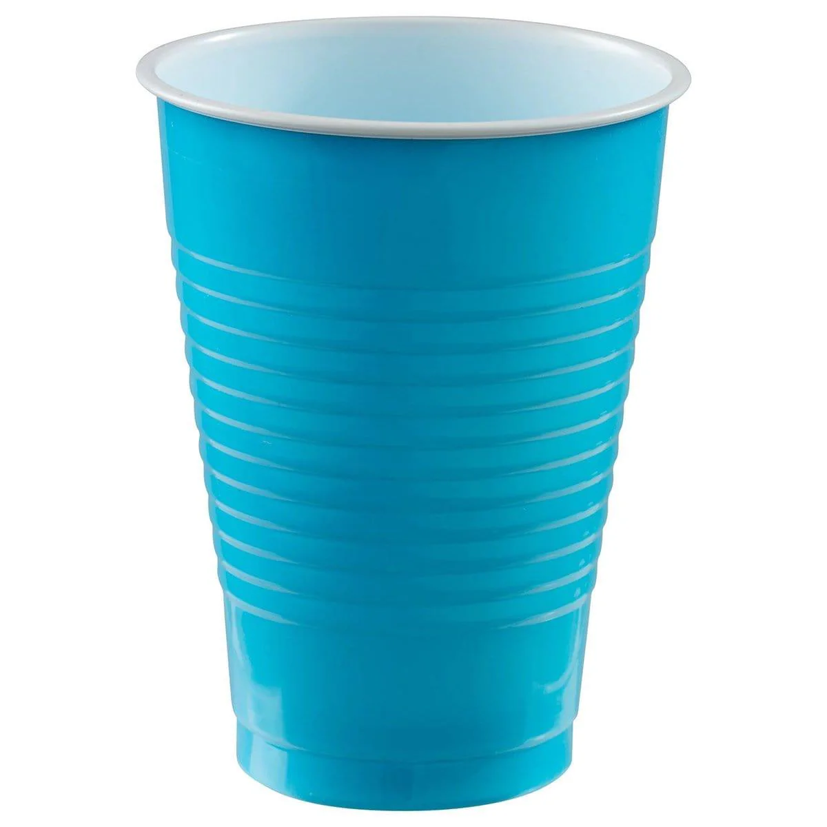 Plastic Cups 12Oz. 20/Pkg - Caribbean Blue