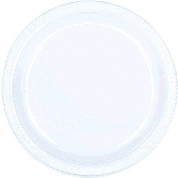Plastic Plates 7 In. - Clear 20/pkg.